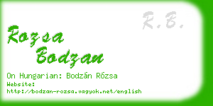 rozsa bodzan business card
